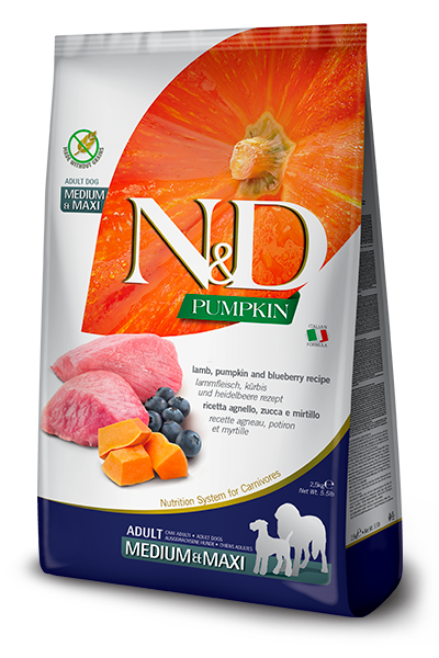Farmina Dog N&D Pumpkin Lamb & Blueberry Adult[法米娜N&D南瓜无谷系列羊肉蓝莓配方-犬成粮] image 1