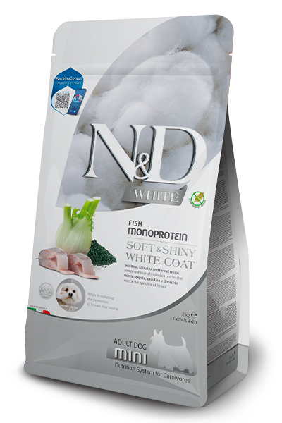 Farmina Dog N&D White Sea Bass & Spirulina Adult[法米娜N&D白毛护理系列-成犬粮] image 0